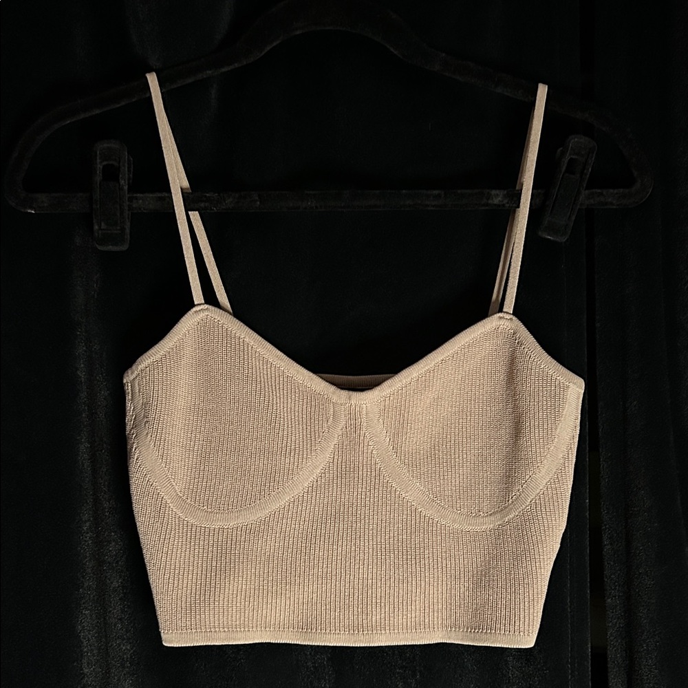 90s/2000s Ribbed Tank | Y2K Street Style | Bustier Crop